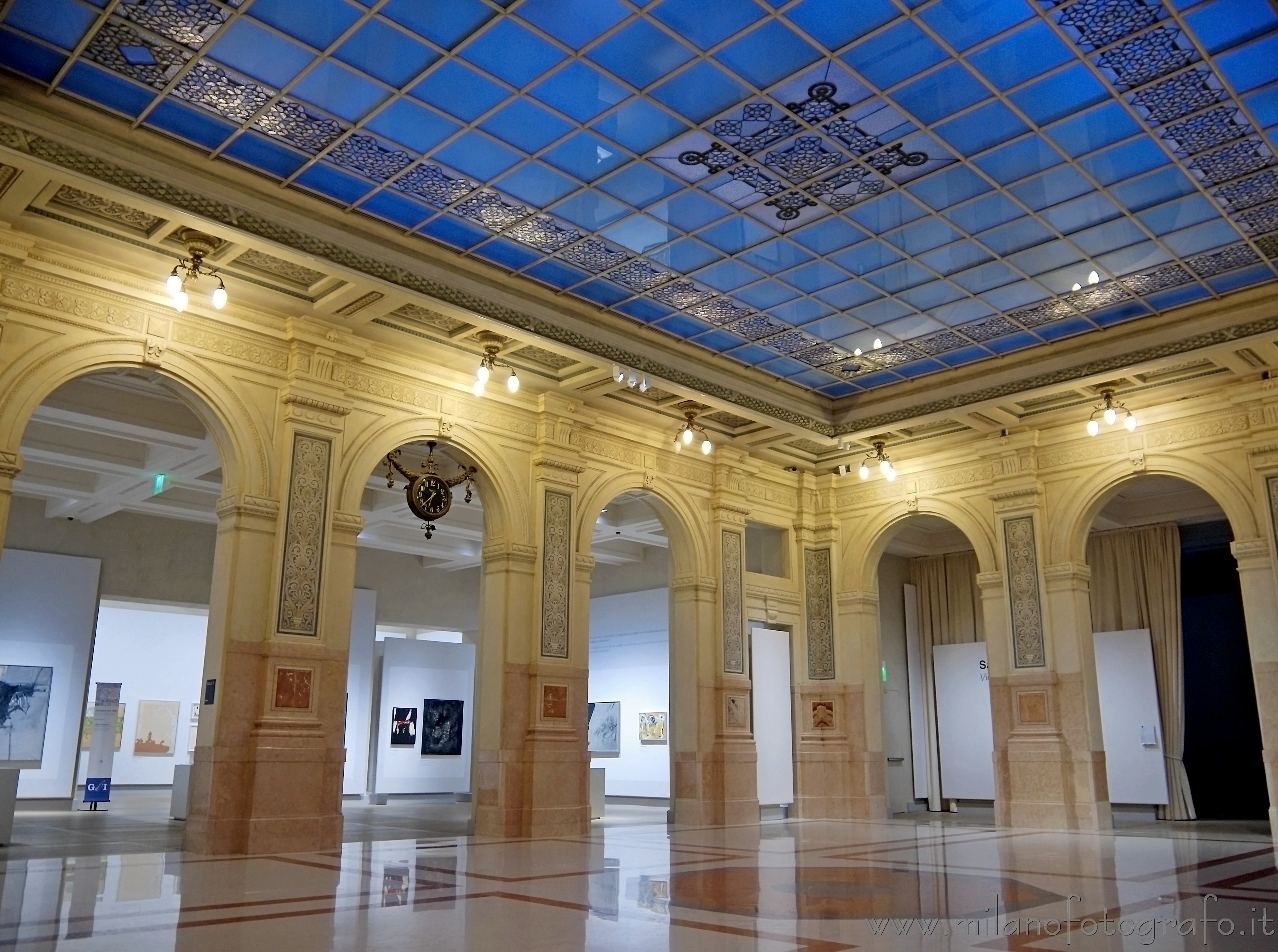 Milan (Italy) - Room inside the Gallerie d'Italia in Scala square